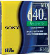 Sony Magneto Optical Disk 3.5  DOS single (EDM640CDF)